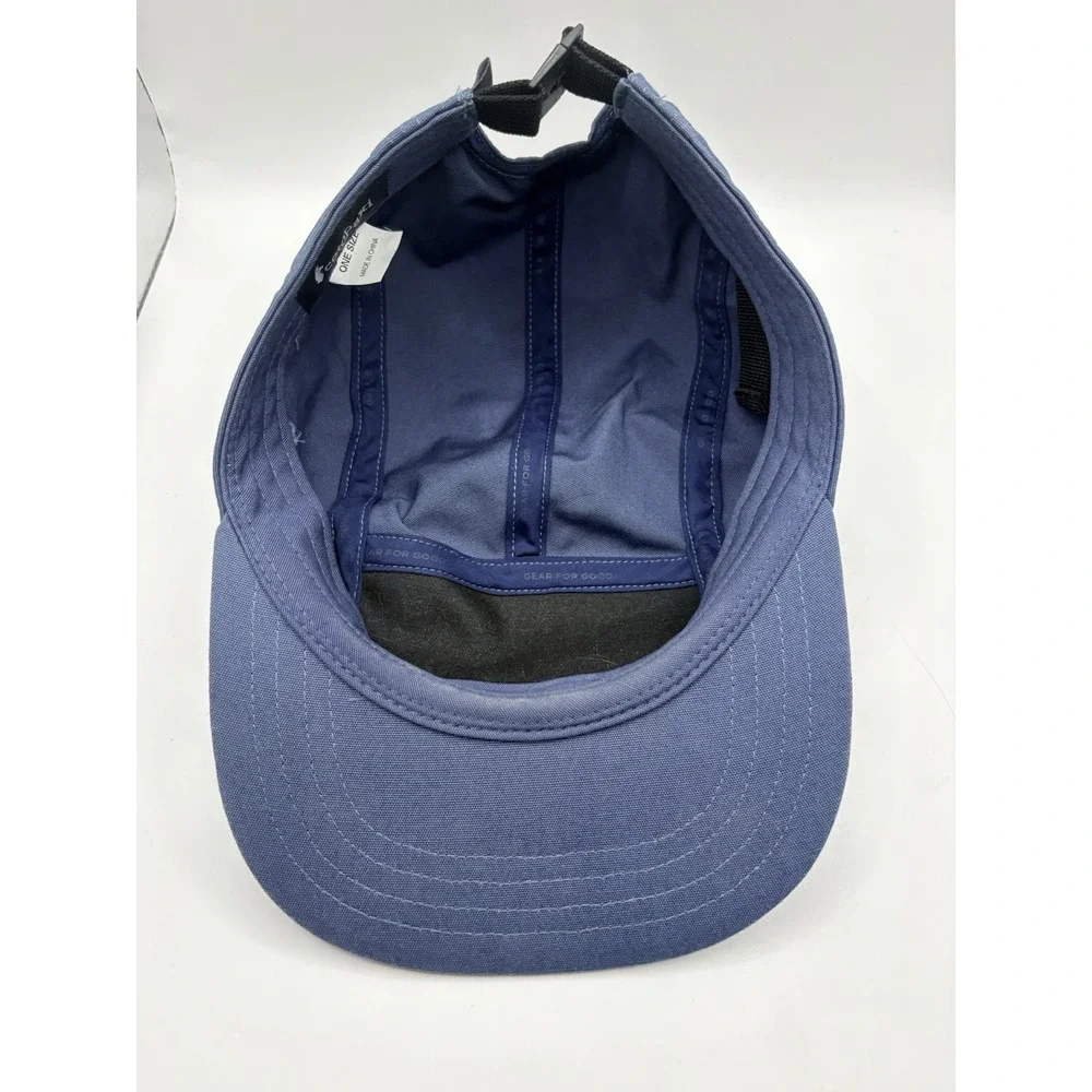 Cotopaxi Do Good Hat 5-Panel Cap Strapback Blue White Script Outdoor Hiking